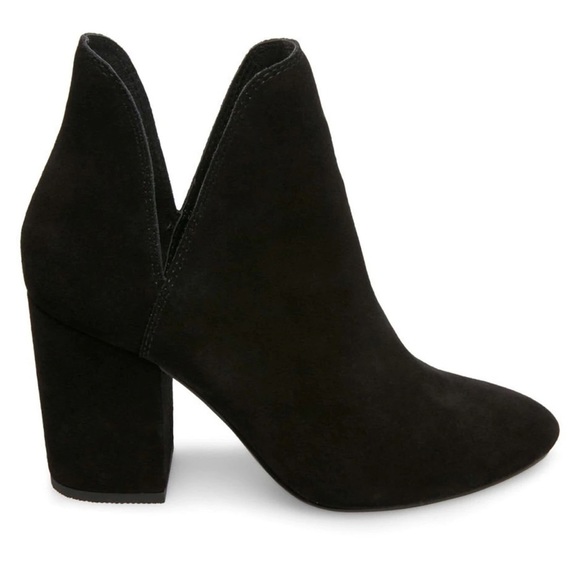 Steve Madden Shoes - Steve Madden Rookie Black Leather Suede Booties